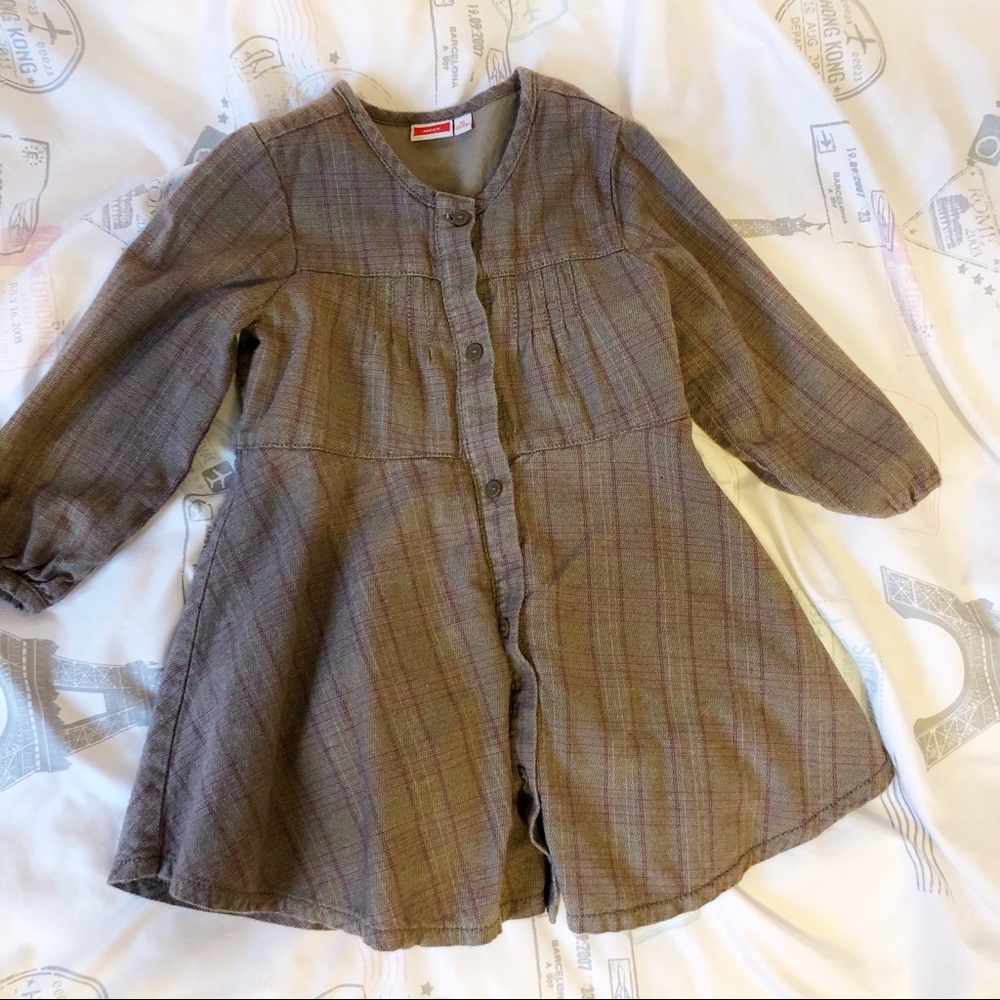 Mexx plaid long sleeve dress